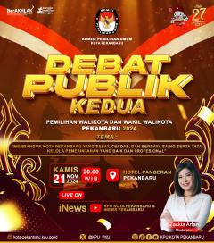 KPU Gelar Debat Publik Kedua Pemilihan Walikota Pekanbaru